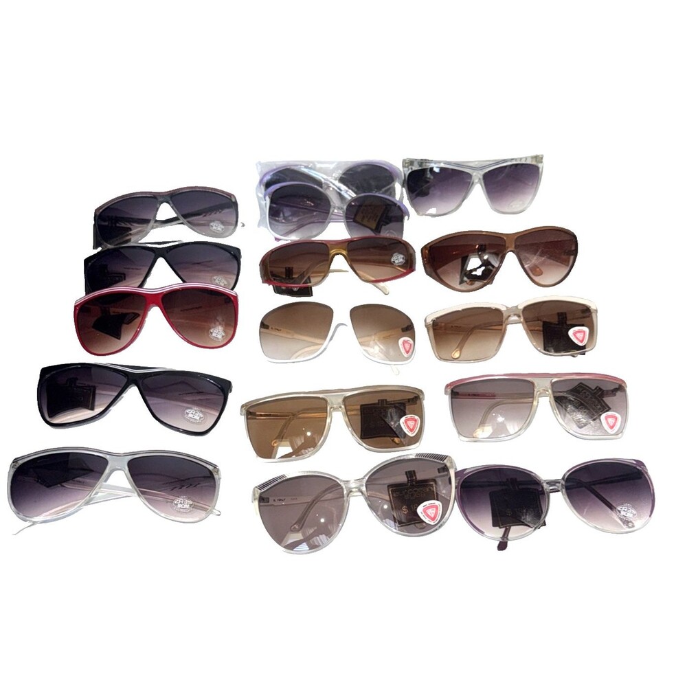 16 Pair New Old Stock Vintage 80'S EUROPEAN EYES sunglasses Frames ITALY